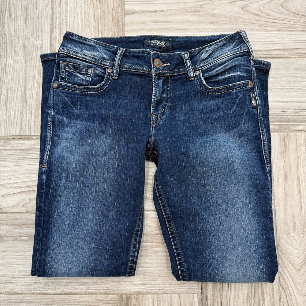 Silver Jeans Women's Suki super Skinny Dark Blue Jeans Size 29 - Picture 7 of 10